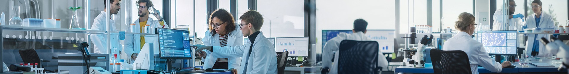Investigadores trabajando en laboratorio